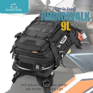 [Chính Hãng] Túi Hít Bình Xăng Tanklock Rhinowalk 9L – Kèm Túi Nước 1.5L – Chống Nước – Balo Đa Năng | SmoothRide