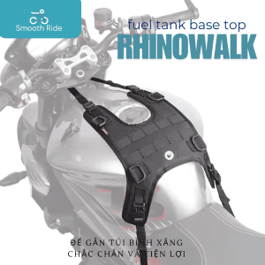 [Chính Hãng] Đế gắn túi bình xăng Rhinowalk – 4 điểm cố định – chống trượt & nước – lắp siêu nhanh