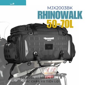 [Chính Hãng] Túi đuôi xe máy – Túi yên xe du lịch chống nước Rhinowalk 50-70L Đa Năng Siêu Xịn