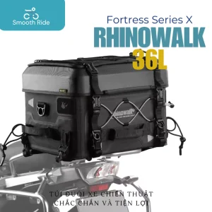 [Chính Hãng] Rhinowalk Fortress Series 36L MFT2301BK - Túi đuôi xe máy Túi máy ảnh Túi giữ lạnh - Form ABS cứng tuyệt đối | Smooth Ride