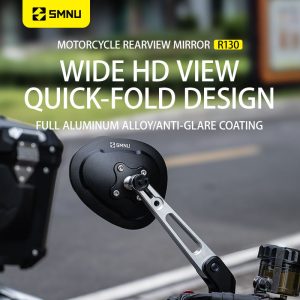 [Chính Hãng] Gương Chiếu Hậu SMNU Nhôm CNC Kháng Nước, Xoay 360 Độ, Gắn Chân Gương/Gù Tay Lái Cho Mọi Dòng Xe