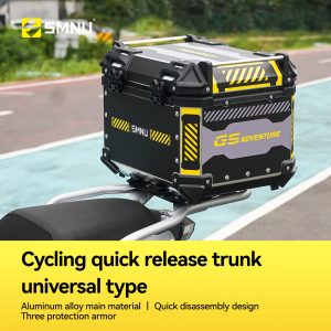 [Chính Hãng] Thùng Nhôm Sau Xe Máy SMNU 35L 45L 55L 65L Chống Nước - Thùng Nhôm Magie Cao Cấp Cho CB500X, BMW GS, Transalp, ADV, PG-1